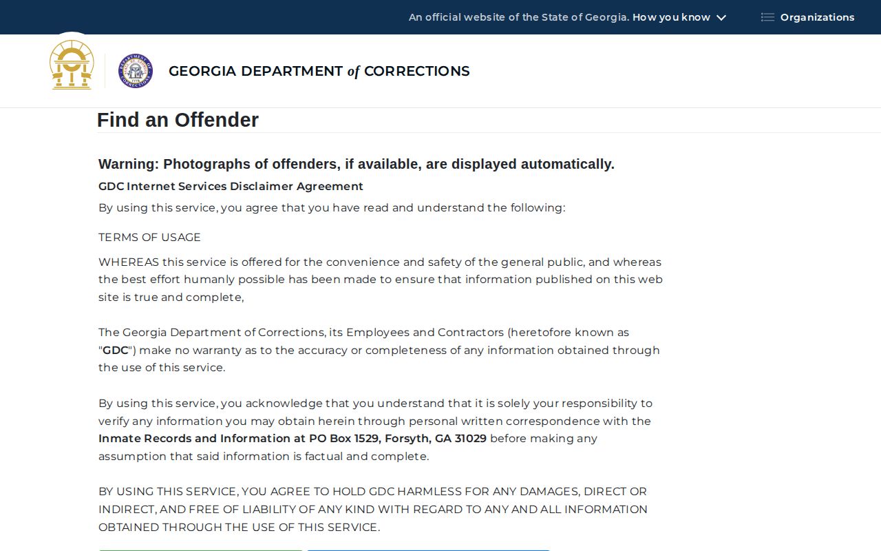 GDC offender search for Dade County released inmates